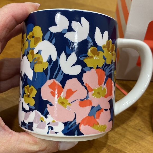 NWT. Portico Designs, “Joules”, set of 2, stackable, 10oz., bone china mugs. - Picture 3 of 13